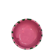Load image into Gallery viewer, Lido Ceramic Dessert Cup, pink and green - Puglia, Italy - PRE-ORDER