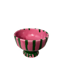 Load image into Gallery viewer, Lido Ceramic Dessert Cup, pink and green - Puglia, Italy - PRE-ORDER