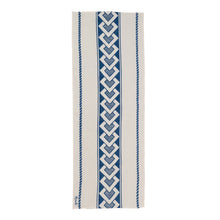 Load image into Gallery viewer, Hand printed table runner, blue - Emilia-Romagna, Italy