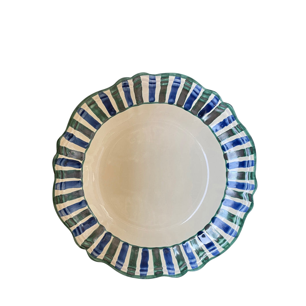 Lido Ceramic Pasta Bowl, Sea green & blue - Puglia, Italy - PRE-ORDER