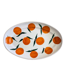 Load image into Gallery viewer, Ceramic Oval Serving Platter, Arancia (oranges) - Puglia, Italy