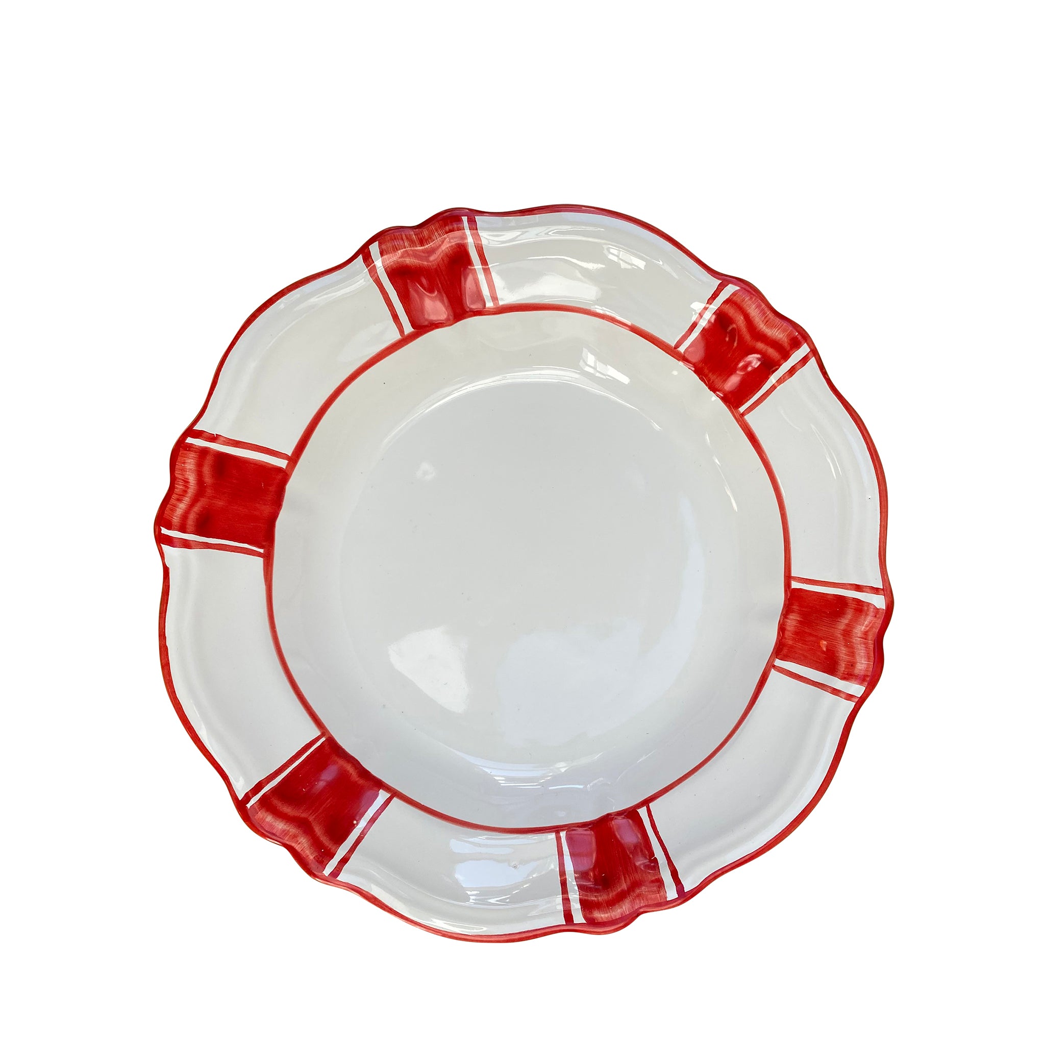 Parasol Ceramic Pasta Bowl, Red Stripe – ALEX AND TRAHANAS