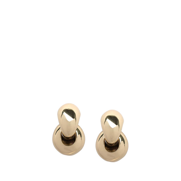 LO X ALEX AND TRAHANAS Chifferi double-link hoop earrings, gold-tone