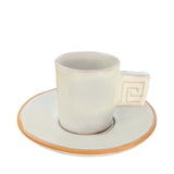 Athina Ceramic Espresso Cup and Saucer
