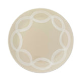 Eliá Ceramic Main Plate, Cream and White, Set of 4