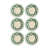 Eliá Ceramic Pasta Bowl, Sea Green, Set of 6