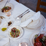 Eliá Ceramic Pasta Bowl, Cream and White, Set of 4