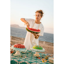 Load image into Gallery viewer, Levanzo Fluted Ceramic Cake Stand