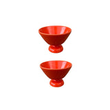 Deia Aperitivo and Gelato Bowls, Orange, Set of 2