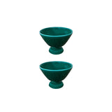 Deia Aperitivo and Gelato Bowls, Green, Set of 2