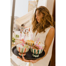 Load image into Gallery viewer, Lido Ceramic Dessert Cup, Coral and Mint