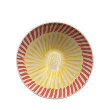 Load image into Gallery viewer, Frutti Ceramic Serving Bowl, Coral and Yellow