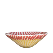 Load image into Gallery viewer, Frutti Ceramic Serving Bowl, Coral and Yellow