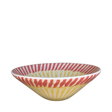 Load image into Gallery viewer, Frutti Ceramic Serving Bowl, Coral and Yellow