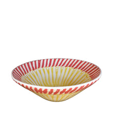 Load image into Gallery viewer, Frutti Ceramic Serving Bowl, Coral and Yellow