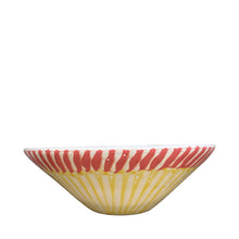 Load image into Gallery viewer, Frutti Ceramic Serving Bowl, Coral and Yellow