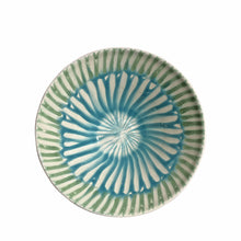 Load image into Gallery viewer, Frutti Ceramic Serving Bowl, Green and Blue