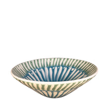 Load image into Gallery viewer, Frutti Ceramic Serving Bowl, Green and Blue