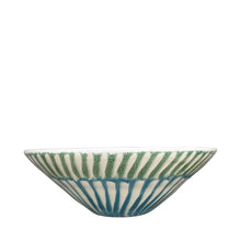 Load image into Gallery viewer, Frutti Ceramic Serving Bowl, Green and Blue