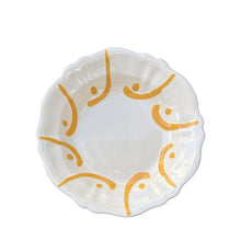 Load image into Gallery viewer, Frutti Scalloped Ceramic Pasta Bowl, Yellow