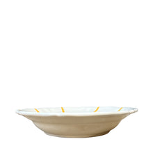 Load image into Gallery viewer, Frutti Scalloped Ceramic Pasta Bowl, Yellow