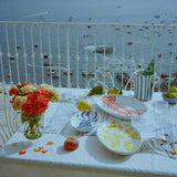 Lido Ceramic Wine Cooler, Sea Green & White