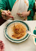 Load image into Gallery viewer, Pranzo Ceramic Pasta Bowl, Green - Puglia, Italy