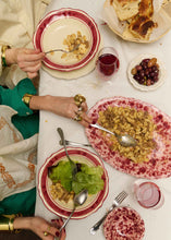 Load image into Gallery viewer, Pranzo Ceramic Pasta Bowl, Burgundy - Puglia, Italy