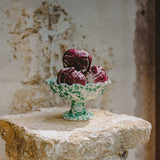 Sea Foam Ceramic Fruit Bowl Stand