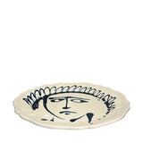 Amici Ceramic Scalloped Face Serving Plate