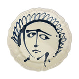 Amici Ceramic Scalloped Face Serving Plate