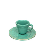 Deia Espresso Cup and Saucer, Aqua