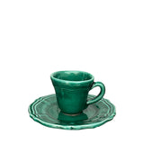 Deia Espresso Cup and Saucer, Green