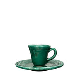 Deia Espresso Cup and Saucer, Green