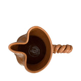Figura Ceramic Pinch Jug with Rope Handle, Terracotta