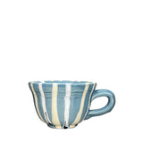 Partemio Ceramic Coffee Cup and Saucer, Blue