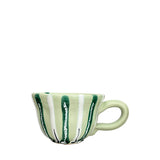 Partemio Ceramic Coffee Cup and Saucer, Mint