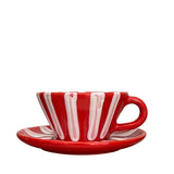 Altea Coffee Cup and Saucer, Red