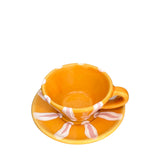 Altea Espresso Cup and Saucer, Apricot