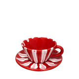 Altea Espresso Cup and Saucer, Red