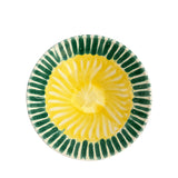 Frutti Ceramic Serving Bowl, Green & Yellow