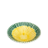 Frutti Ceramic Serving Bowl, Green & Yellow