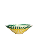 Frutti Ceramic Serving Bowl, Green & Yellow