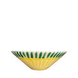 Frutti Ceramic Serving Bowl, Green & Yellow