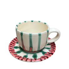 Load image into Gallery viewer, Frutti Ceramic Tea / Coffee Cup and saucer