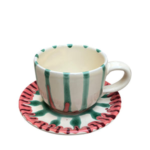 Frutti Ceramic Tea / Coffee Cup and saucer