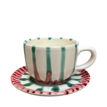 Load image into Gallery viewer, Frutti Ceramic Tea / Coffee Cup and saucer