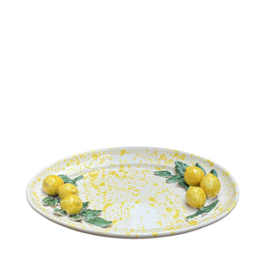 Large Ceramic Limone Oval Platter - PRE-ORDER AVAILABLE