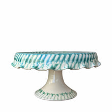 Load image into Gallery viewer, Levanzo Fluted Ceramic Cake Stand