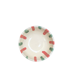 Lido Ceramic Dessert Cup, Coral and Mint